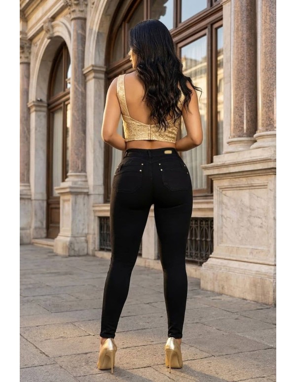Pantalón Colombiano Con Faja Pitbull PTF7712 | Control y Realce
