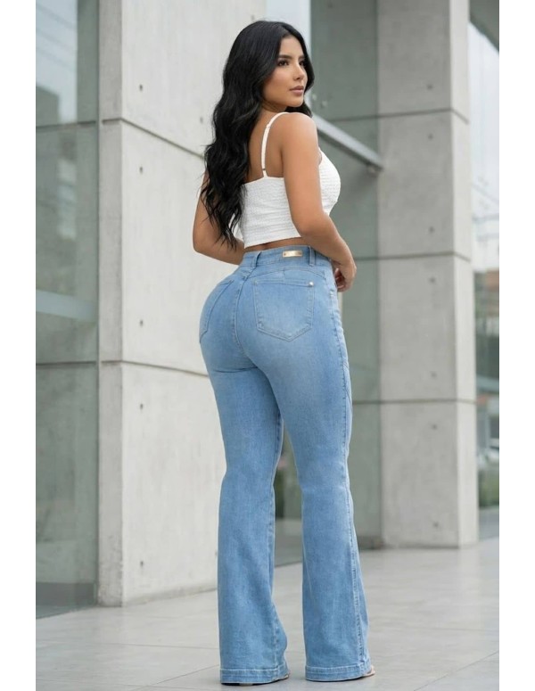 Pantalón Colombiano Pitbull | Realce Push Up | Campana PC7745