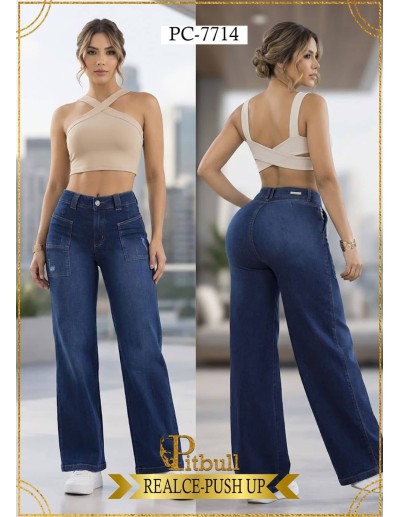 Pantalón Pitbull Bota Campana PC7714 | Realce Colombiano