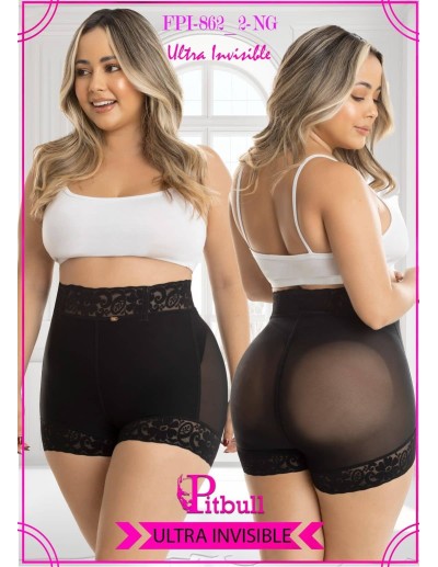 Faja Pitbull FPI-862 | Reducción de Cintura, Moldeo Invisible y Encaje Delicado