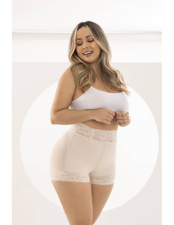 Faja Pitbull FPI-862 | Reducción de Cintura, Moldeo Invisible y Encaje Delicado