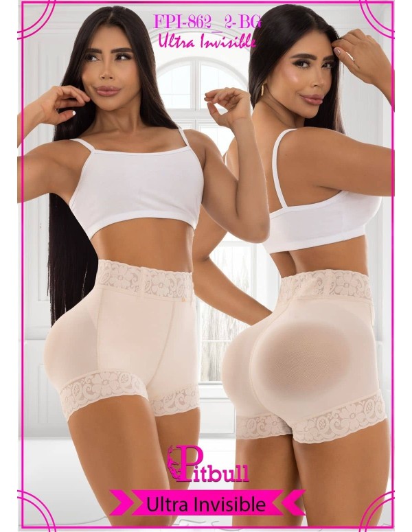 Faja Pitbull FPI-862 | Reducción de Cintura, Moldeo Invisible y Encaje Delicado
