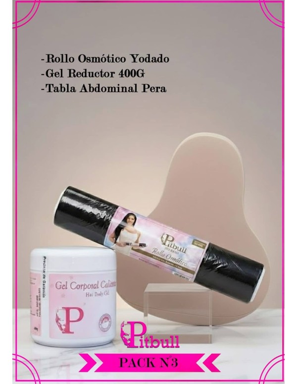 PACK3 - Tabla Abdominal + Gel 400g + Rollo Osmotico