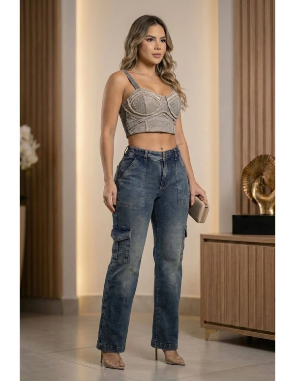 Pantalón Colombiano Push Up Pitbull PC7739 | Realce Natural