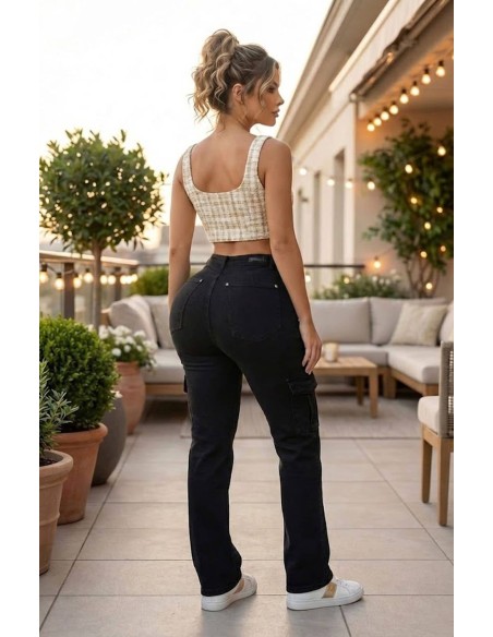 Pitbull | Jean Cargo Realce Push Up | PC 7759 | Moda Colombiana