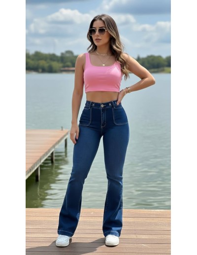 Jeans Campana Pitbull PC7747 | Pantalón Colombiano Realce Push Up 2