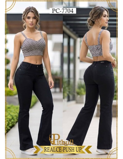 Pantalón Colombiano Levanta Cola Pitbull PC7704 | Bota Campana