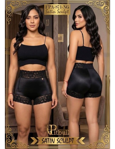 Faja Short Pitbull Satin Sculpt FPA-871 | Ultra Lift Premium
