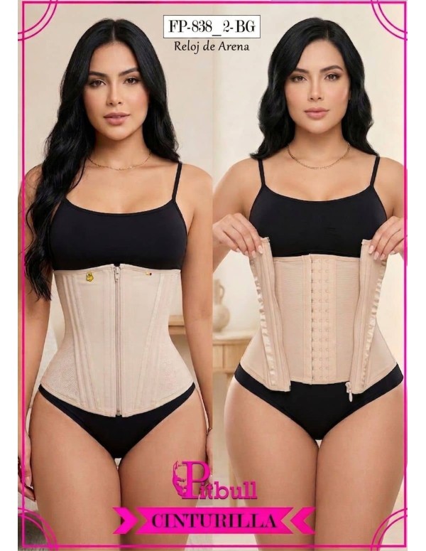 Faja Cinturilla Pitbull FP838_2 | Espalda Alta Reloj de Arena