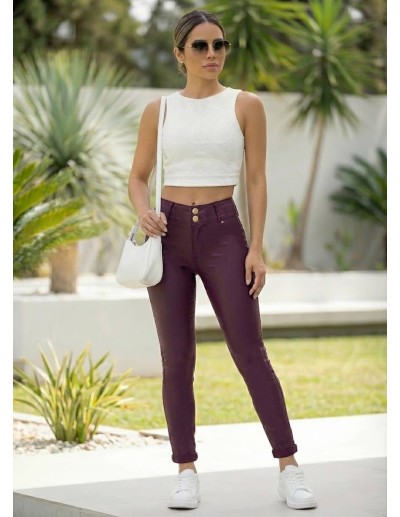 Pantalon Efecto Cuero Pitbull - PS7548 2