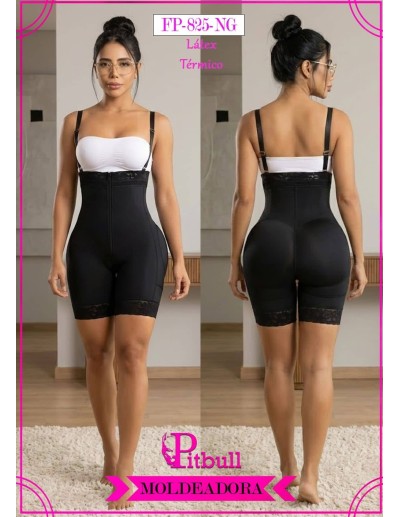 Faja Pitbull FP-825 con Látex en Abdomen | Moldeo Firme y Realce Natural