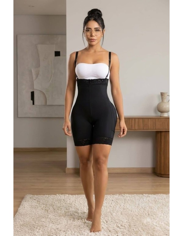 Faja Pitbull FP-825 con Látex en Abdomen | Moldeo Firme y Realce Natural