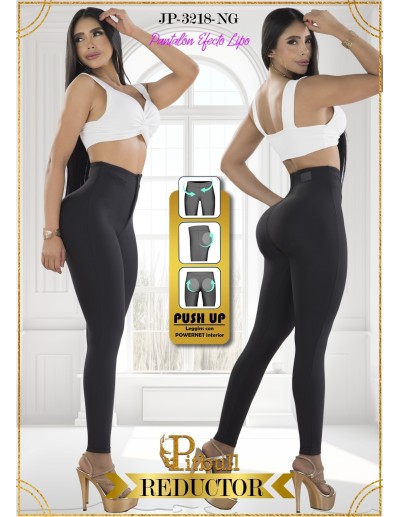 Leggins Efecto Lipo Pitbull JP3218 | Realce y Reducción Instantánea