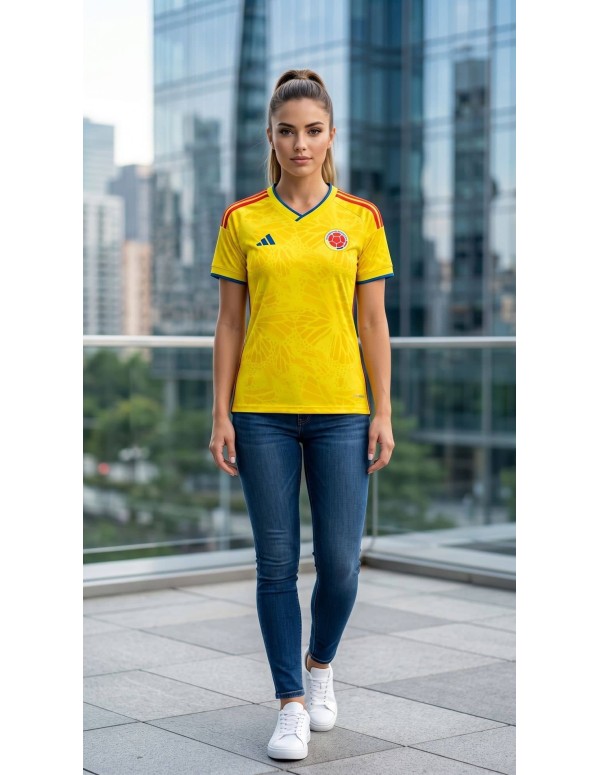 Camiseta Selección Colombia Mujer CAM003 | Ajuste Slim Fit