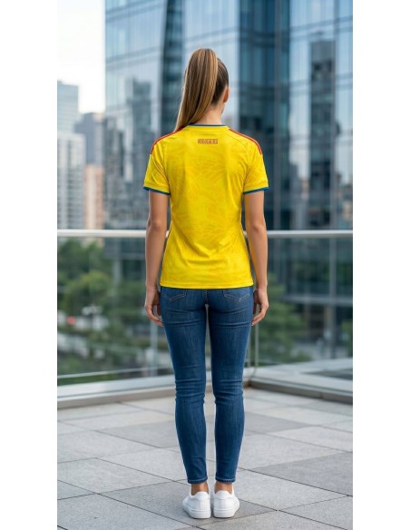 Camiseta Selección Colombia Mujer CAM003 | Ajuste Slim Fit