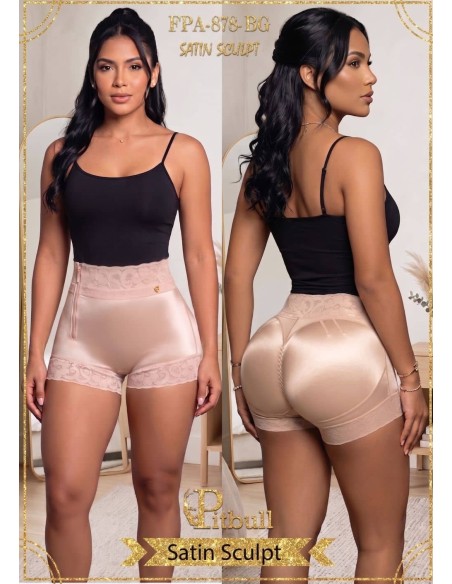 Faja Short Pitbull FPA-878 Satin Sculpt | Realce de Lujo