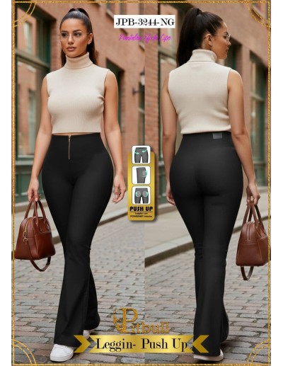Leggin Efecto Lipo Pitbull JPB3244 | Realce Y Estilo Casual Elegante
