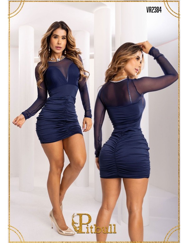 Vestido Falda Recogida - VR2384