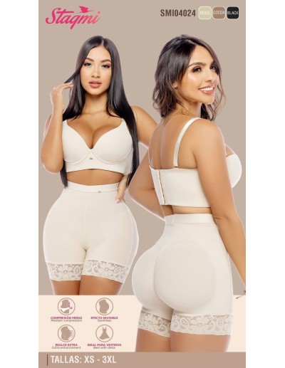 Panty tipo Short INVISIBLE Stagmi | SMI04024 Realce Natural y Comodidad Absoluta |  