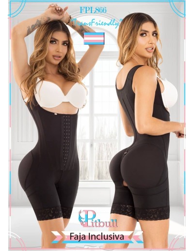 Faja inclusiva control medio con broche frontal  Modelo FPL866