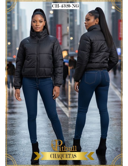 Chaqueta Pitbull Negra Mujer | Elegancia y Comodidad
