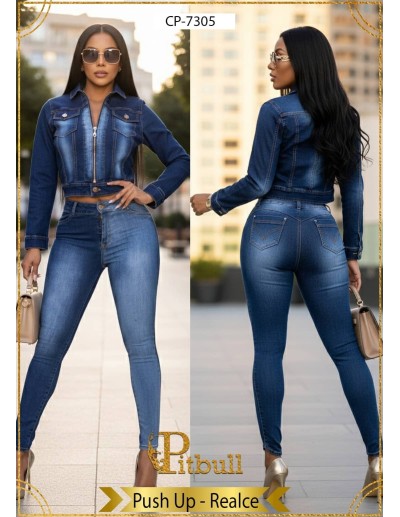 Conjunto Vaquero Largo Push Up - CP7305