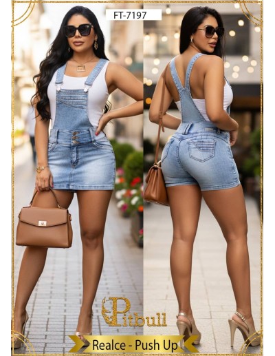 Overol Falda Short en Vaquero FT7197