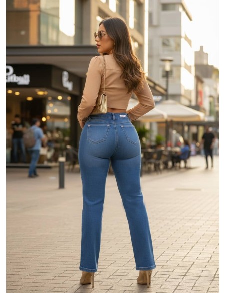 Pantalón Colombiano Pitbull PC7738 | Corte Recto y Realce Natural