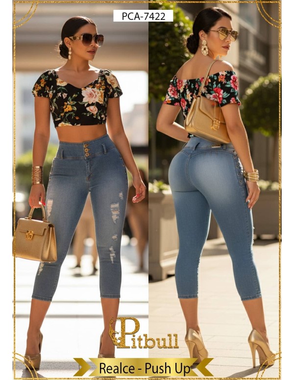 Pantalon Capri Push Up Pitbull - PCA7422