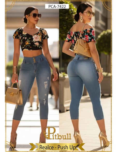 Pantalon Capri Push Up Pitbull - PCA7422
