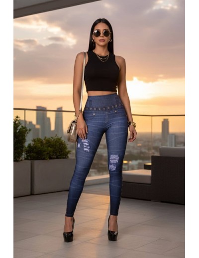 Leggins Reductor Efecto Jean - LEE3080 2
