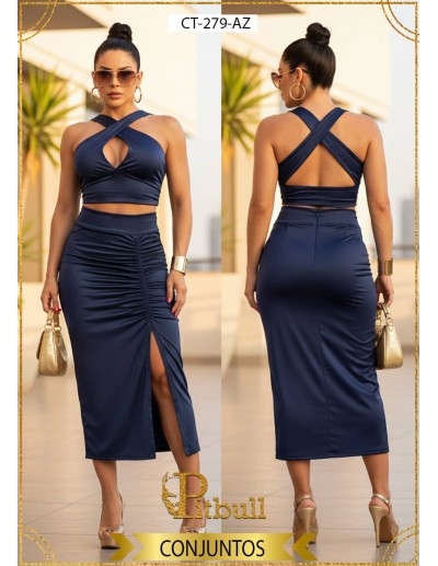 Conjunto Mujer sin Mangas en Lycra Pitbull - CT279 2