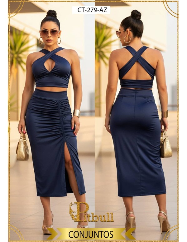 Conjunto Mujer sin Mangas en Lycra Pitbull - CT279