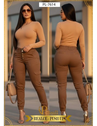 Pantalon Colombiano Tiro Alto PL7614