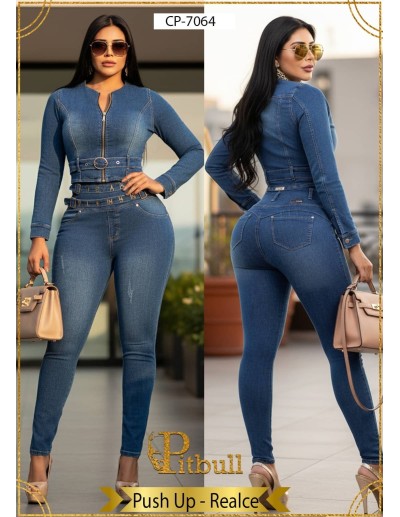 Conjunto Vaquero Largo Push Up - CP7064