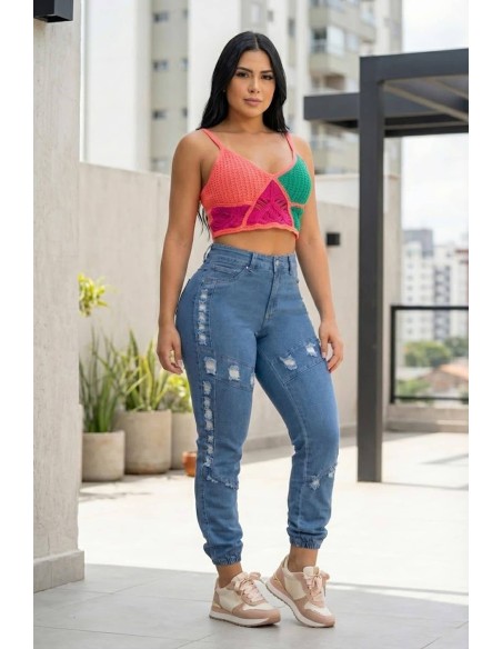 Pantalon Tiro Alto - PB7469