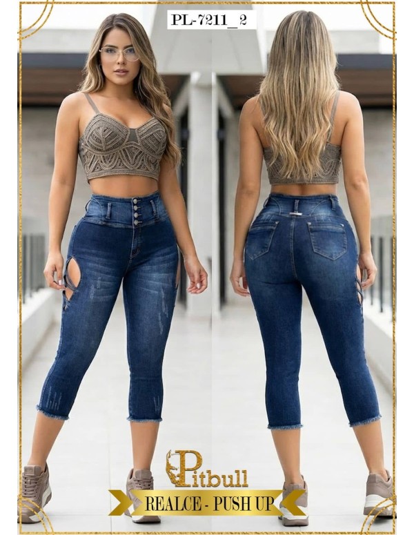 Pantalon Colombiano Tiro Alto - PL7211_2
