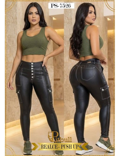 Pantalon Efecto Cuero Pitbull - PS7526