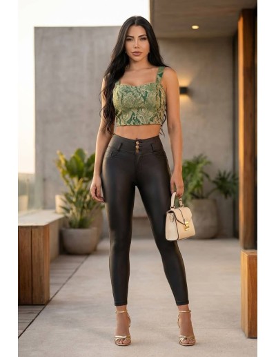 Pantalon Efecto Cuero Pitbull - PS7373 2