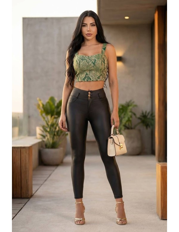 Pantalon Efecto Cuero Pitbull - PS7373