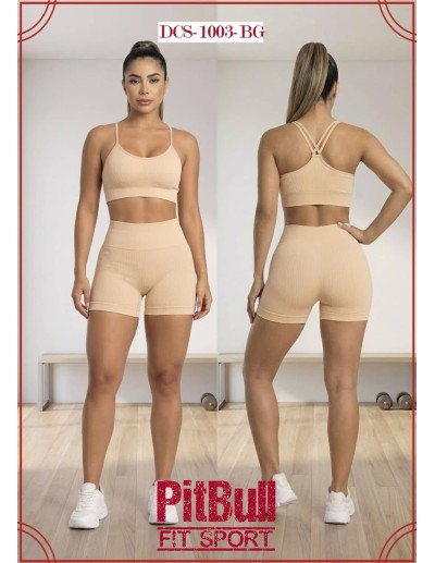 Conjunto Deportivo Pitbull DC1003  Tela Seamless para Máximo Confort