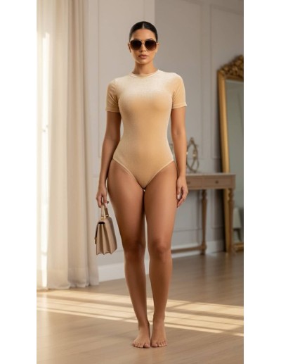 Body Reductor Colombiano Pitbull BD3499 | Manga Corta en Terciopelo con Corte Tanga

 2