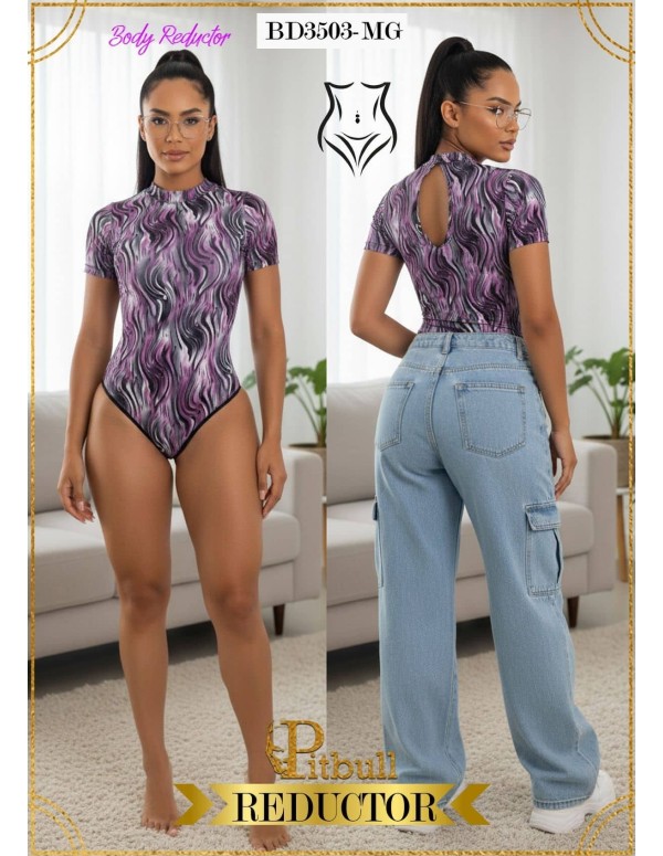 Body reductor colombiano Pitbull Ref. BD3503 | Elegancia que realza tu figura