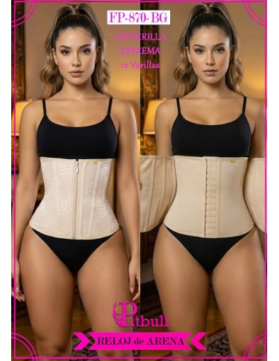 Cinturilla Reloj De Arena Extrema Pitbull FP870 | Moda Colombiana | Reductora Y Moldeadora