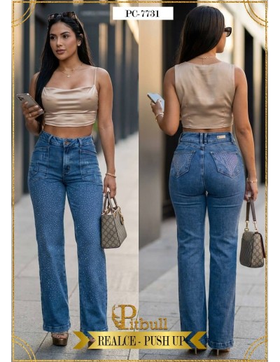 Pitbull Jeans - Jean Bota Campana Desgastado - PC7731