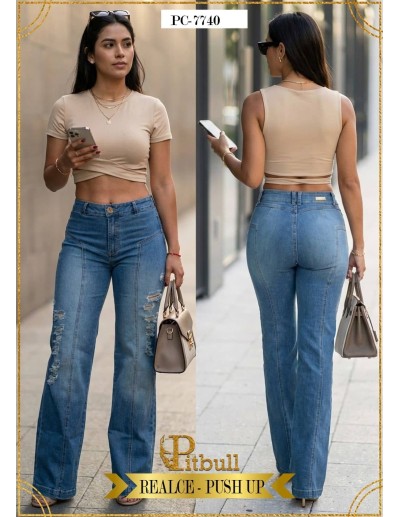 Pitbull Jeans - Jean Bota Campana Desgastado - PC7740