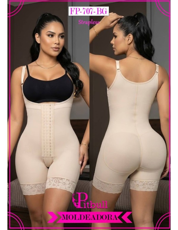 Faja Short Reductora Pitbull Strapless - FP707