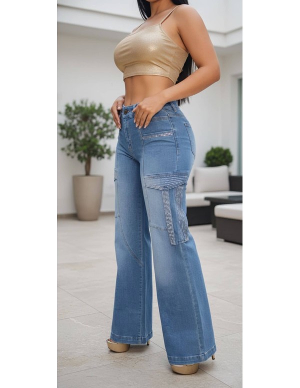 Pantalón Colombiano Pitbull | Realce Push Up | Moda Colombiana